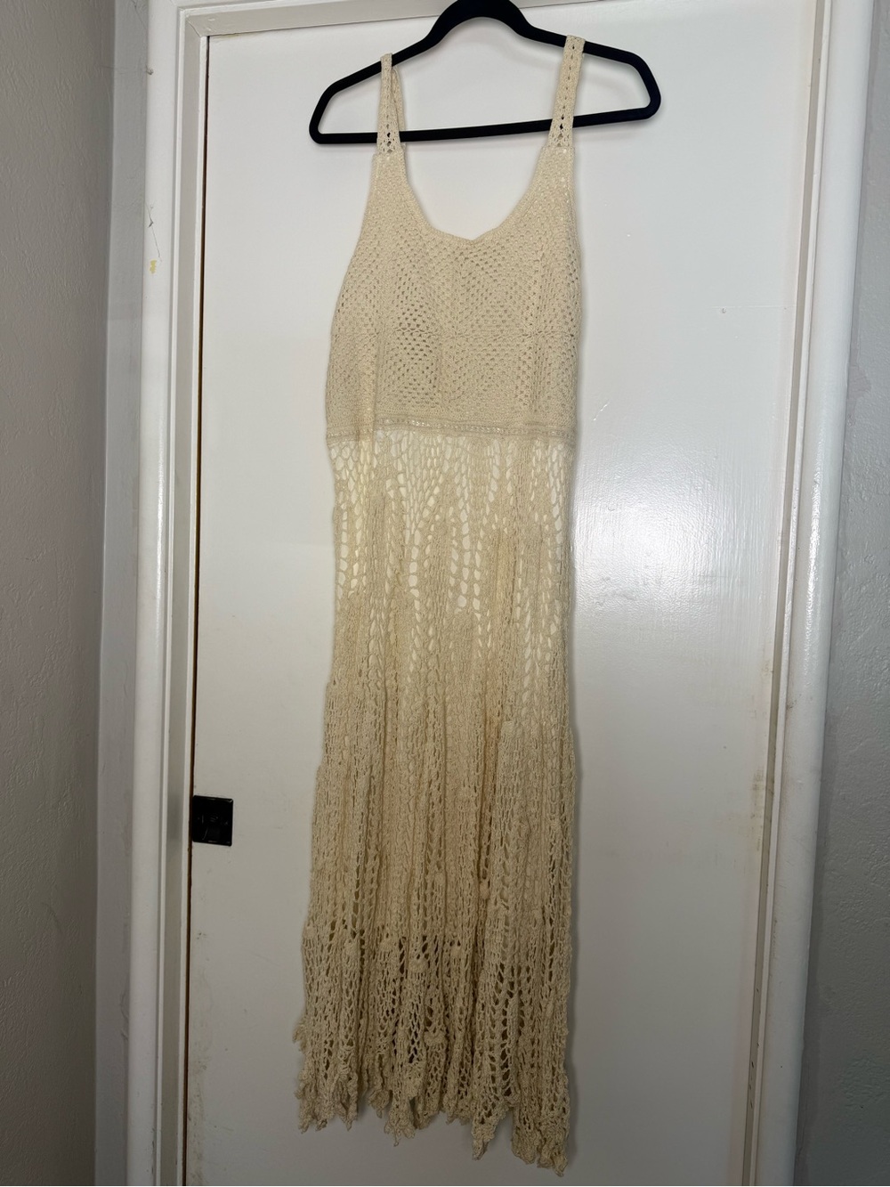 Dotti Cream Crochet Maxi Dress